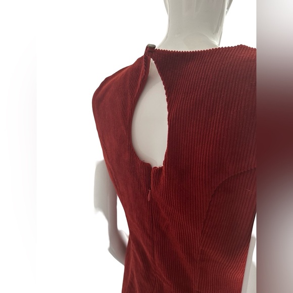 Annie 50 Red Cord Dress Size Medium - Picture 5 of 8